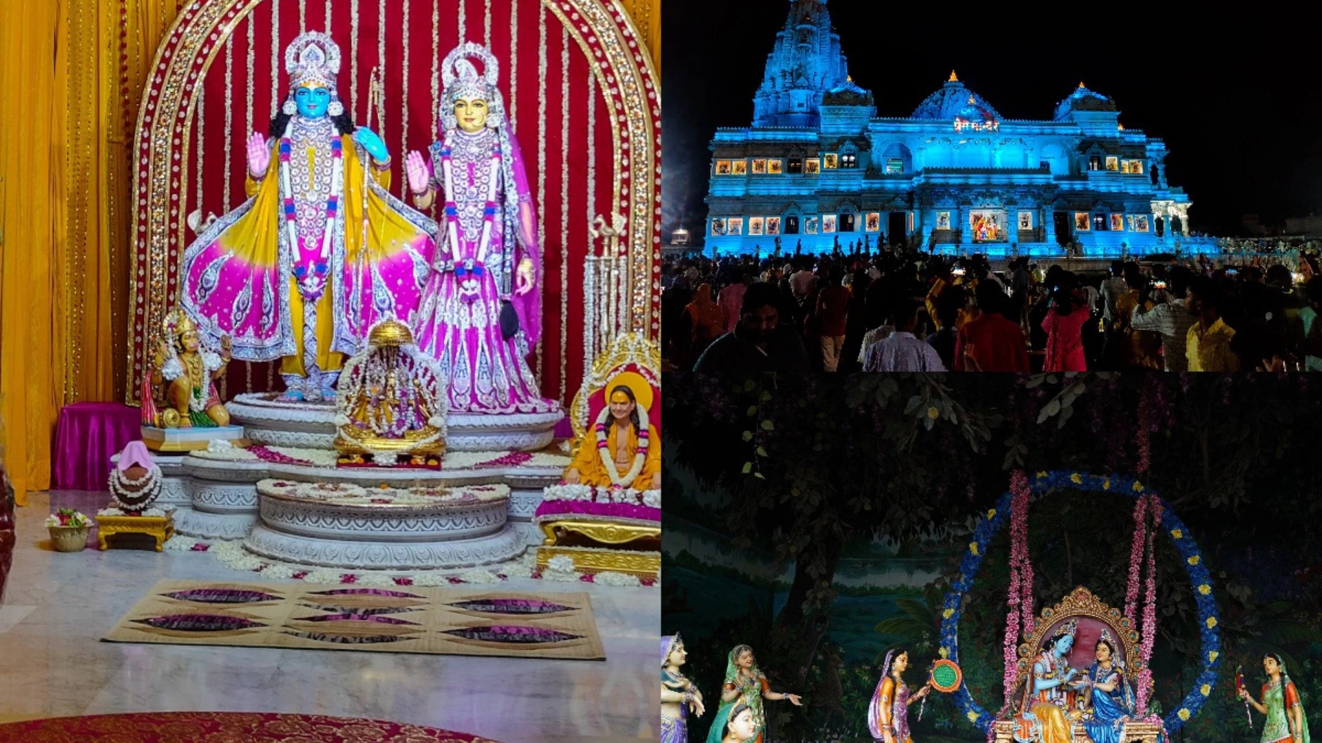Krishna Janmashtami Celebration in Mathura Temple